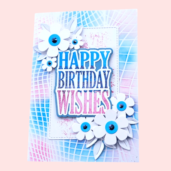 Lisa Horton Crafts Panel Pairs Stamps and Dies - Birthday/Thanks