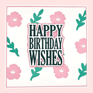 Lisa Horton Crafts Panel Pairs Stamps and Dies - Birthday/Thanks