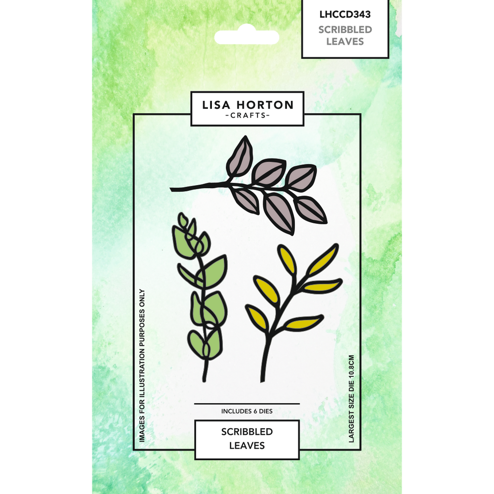 Lisa Horton Crafts Scribbled Leaves Die Set