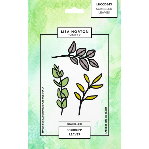 Lisa Horton Crafts Scribbled Leaves Die Set