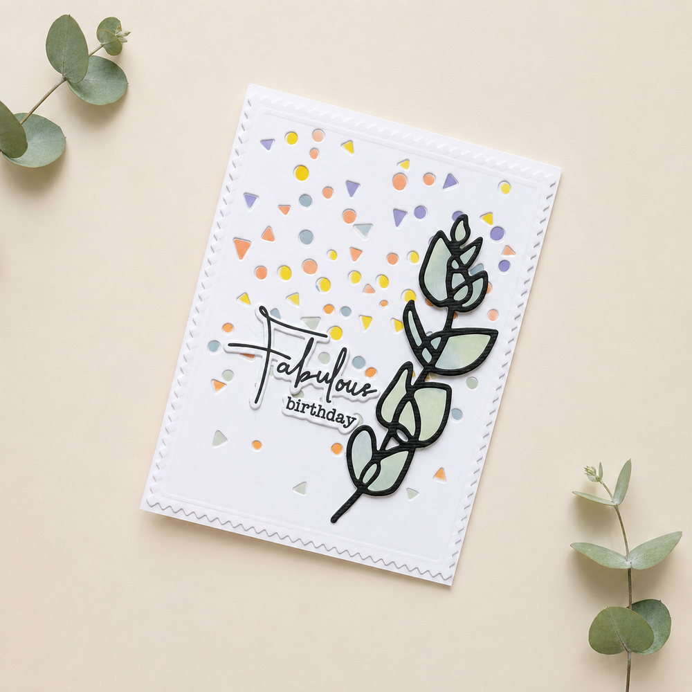 Lisa Horton Crafts Scribbled Leaves Die Set