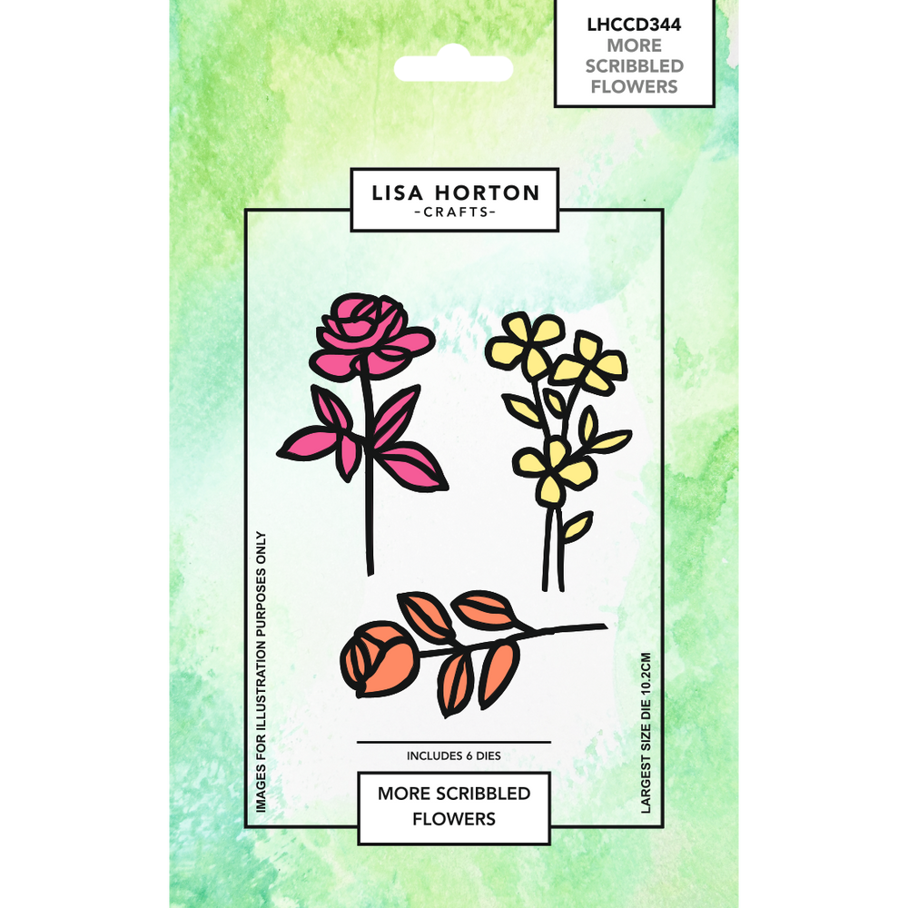 Lisa Horton Crafts More Scribbled Flowers Die Set