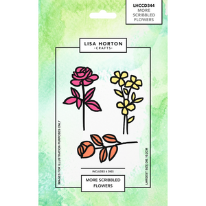 Lisa Horton Crafts More Scribbled Flowers Die Set