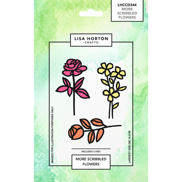 Lisa Horton Crafts More Scribbled Flowers Die Set