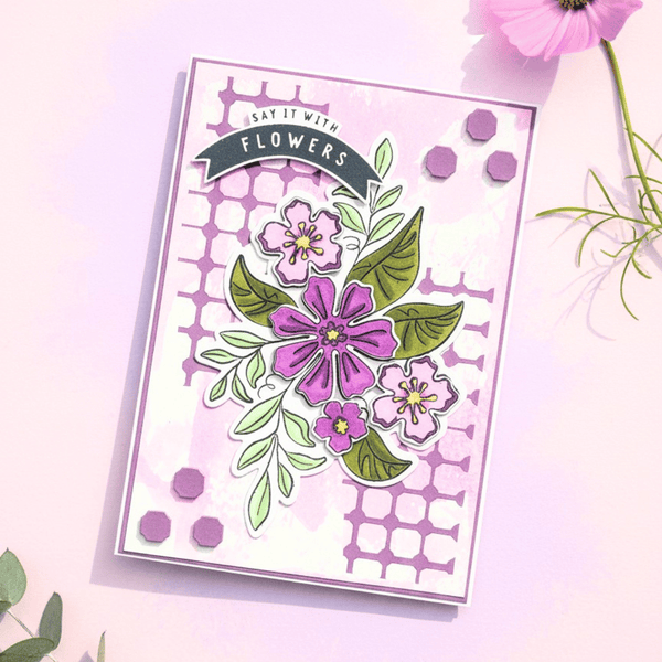 Lisa Horton Crafts Perfect Posie Stamp Set