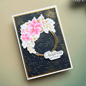 Lisa Horton Crafts Festive Poinsettia Embossing Folder