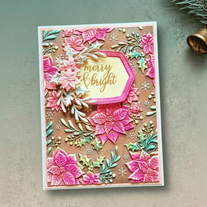 Lisa Horton Crafts Festive Poinsettia Embossing Folder