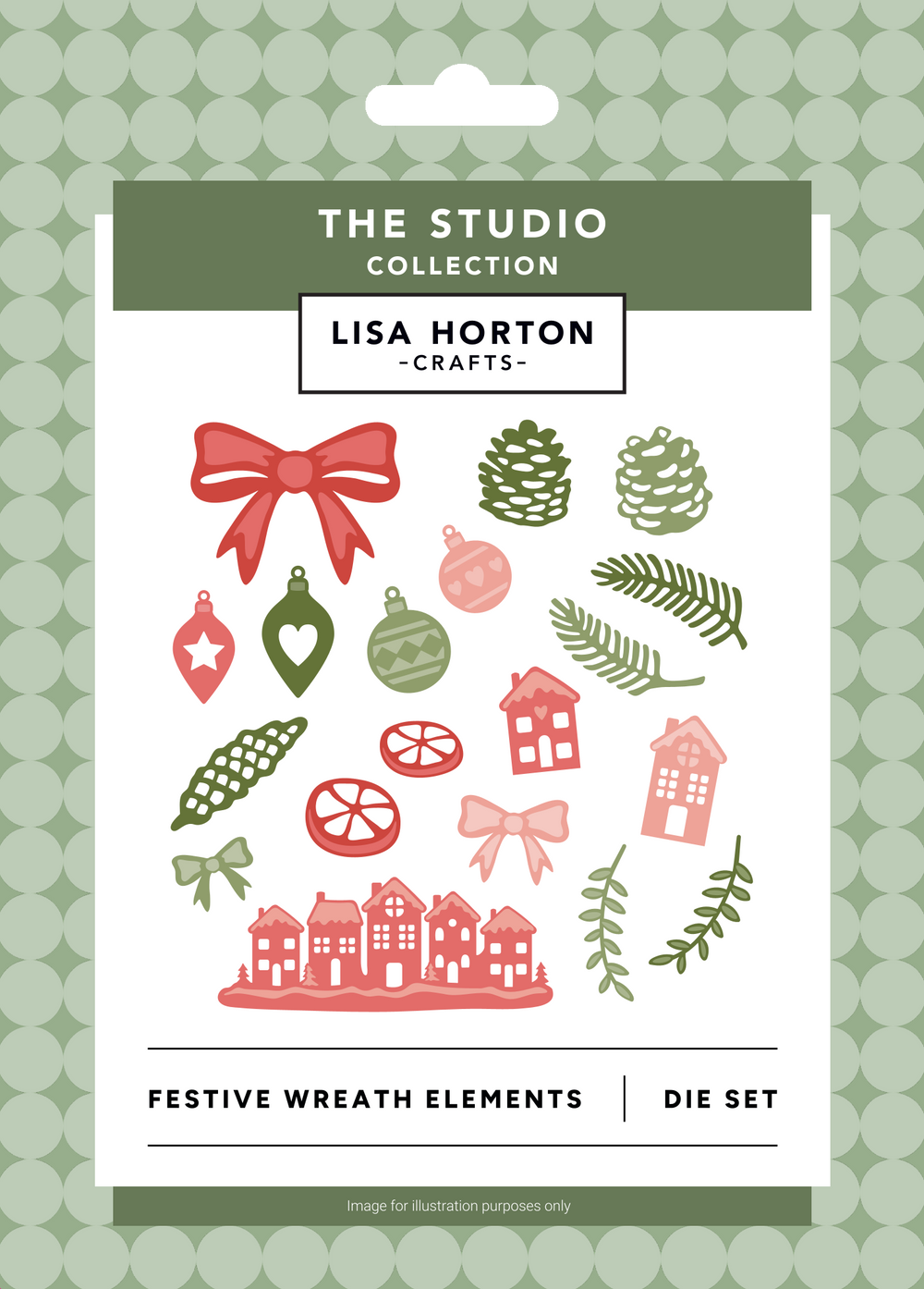 Lisa Horton Crafts Festive Wreath Elements Die Set