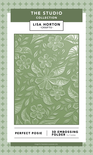 Lisa Horton Crafts Perfect Posie 5" x 7" 3D Embossing Folder