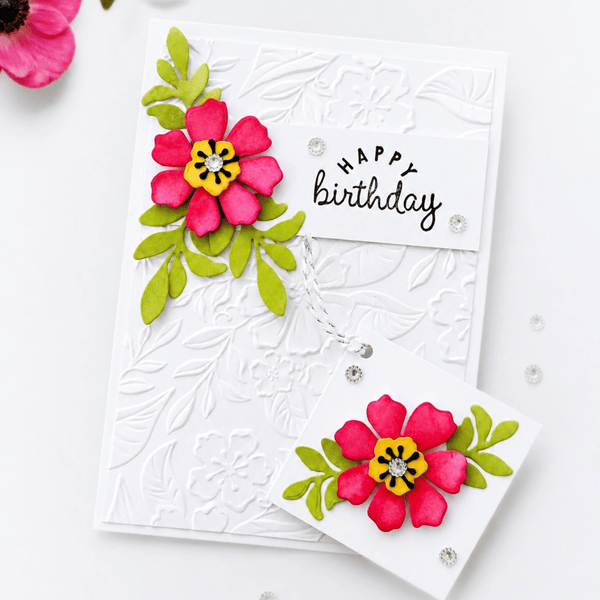 Lisa Horton Crafts Perfect Posie 5" x 7" 3D Embossing Folder