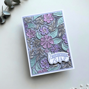 Lisa Horton Crafts Perfect Posie 5" x 7" 3D Embossing Folder