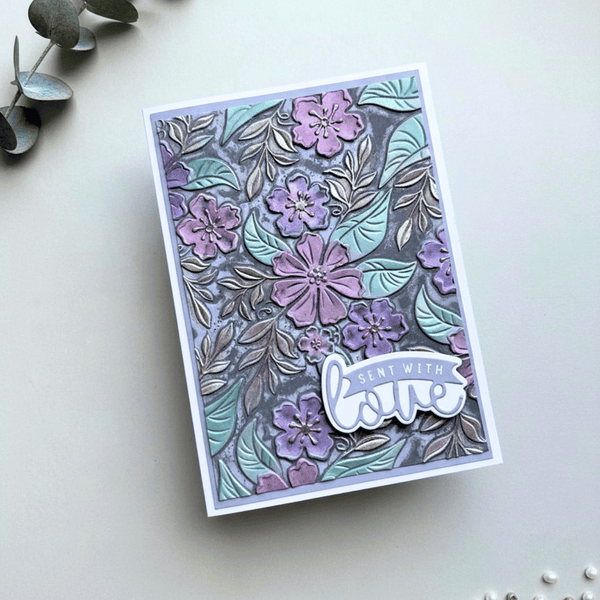 Lisa Horton Crafts Perfect Posie 5" x 7" 3D Embossing Folder