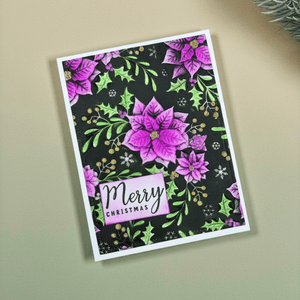 Lisa Horton Crafts Festive Poinsettia Embossing Folder
