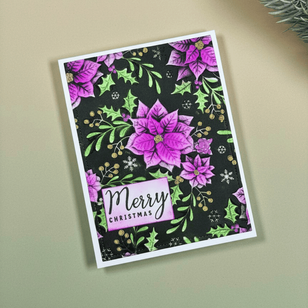 Lisa Horton Crafts Festive Poinsettia Embossing Folder