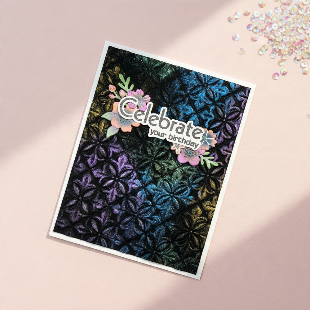 Lisa Horton Crafts Muse & Maker Four-De-Lys 3D Embossing Folder