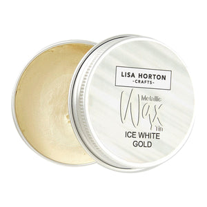 Lisa Horton Crafts Water Based Wax Tin - Ice White Gold #2