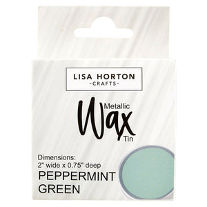 Lisa Horton Crafts Water Based Wax Tin - Peppermint Green #355