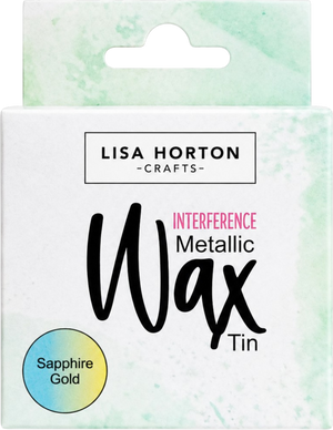 Lisa Horton Crafts Interference Water Based Wax Tin - Sapphire Gold