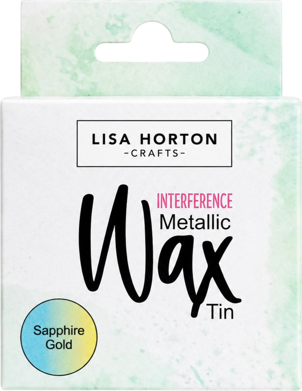 Lisa Horton Crafts Interference Water Based Wax Tin - Sapphire Gold