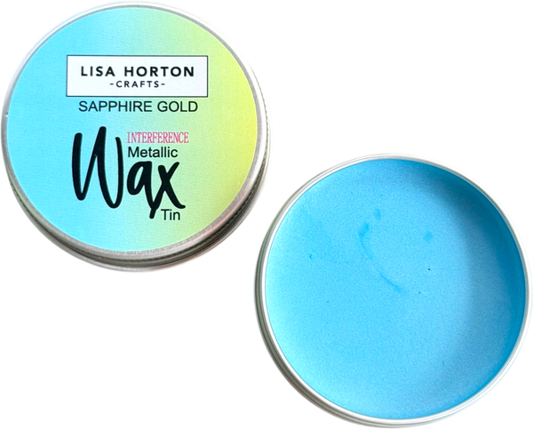 Lisa Horton Crafts Interference Water Based Wax Tin - Sapphire Gold