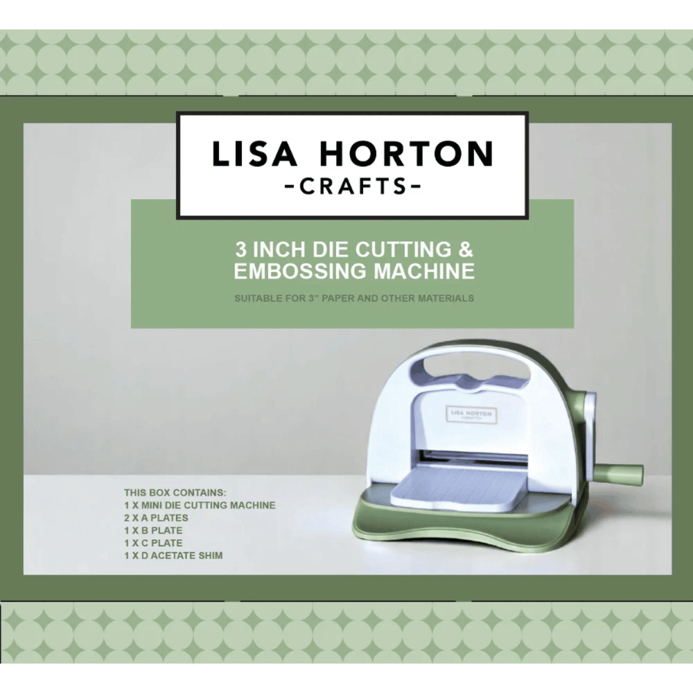 Lisa Horton Crafts Die Cutting & Embossing Machine & Plates - 3"