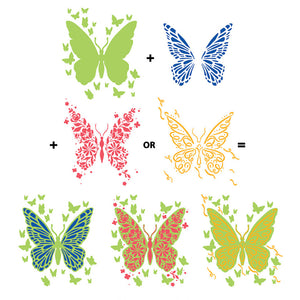 Hero Arts Butterflies Layering Stencils