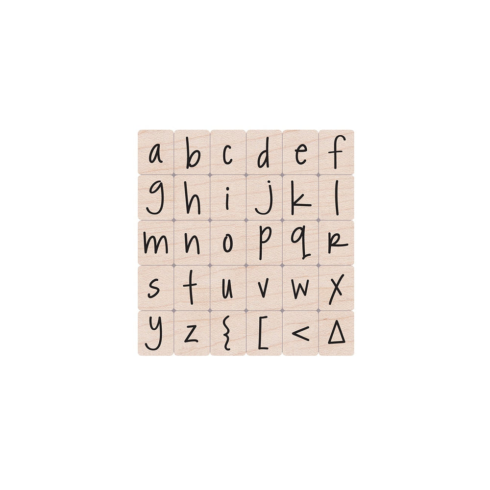 Hero Arts Happy Lower Case Alphabet Wood Stamps