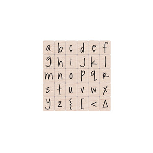 Hero Arts Happy Lower Case Alphabet Wood Stamps