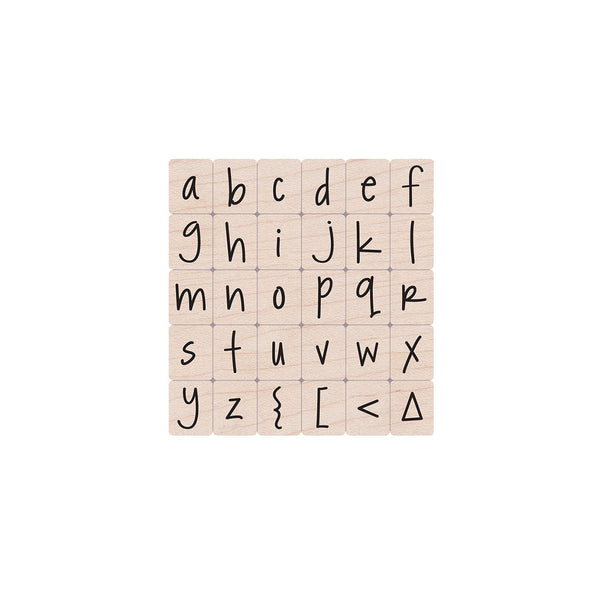 Hero Arts Happy Lower Case Alphabet Wood Stamps
