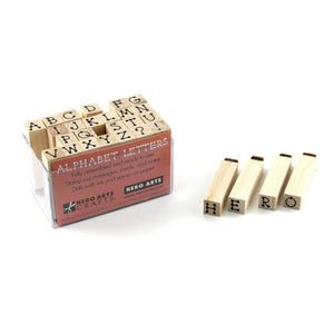 Hero Arts Tiny Dot Letters Wood Stamps