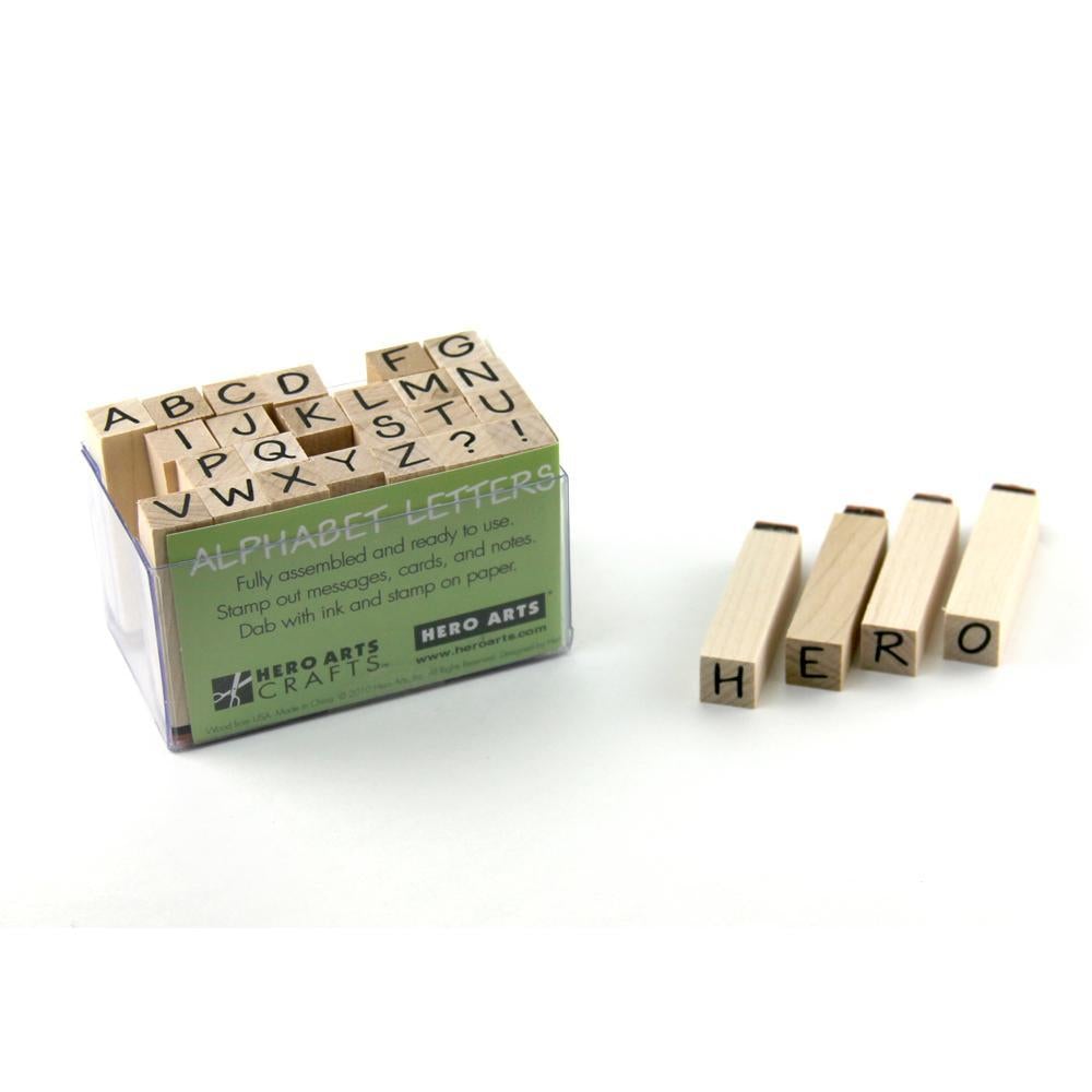 Hero Arts Tiny Classic Letters Wood Stamps