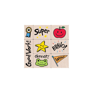 Hero Arts Bravo For Teacher Wood Stamps