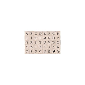 Hero Arts Printer's Type Uppercase Alphabet Wood Stamps