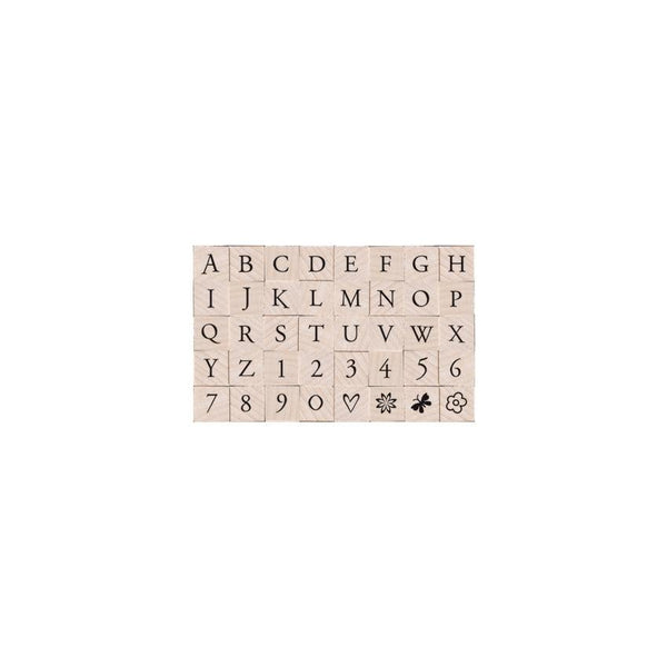 Hero Arts Printer's Type Uppercase Alphabet Wood Stamps