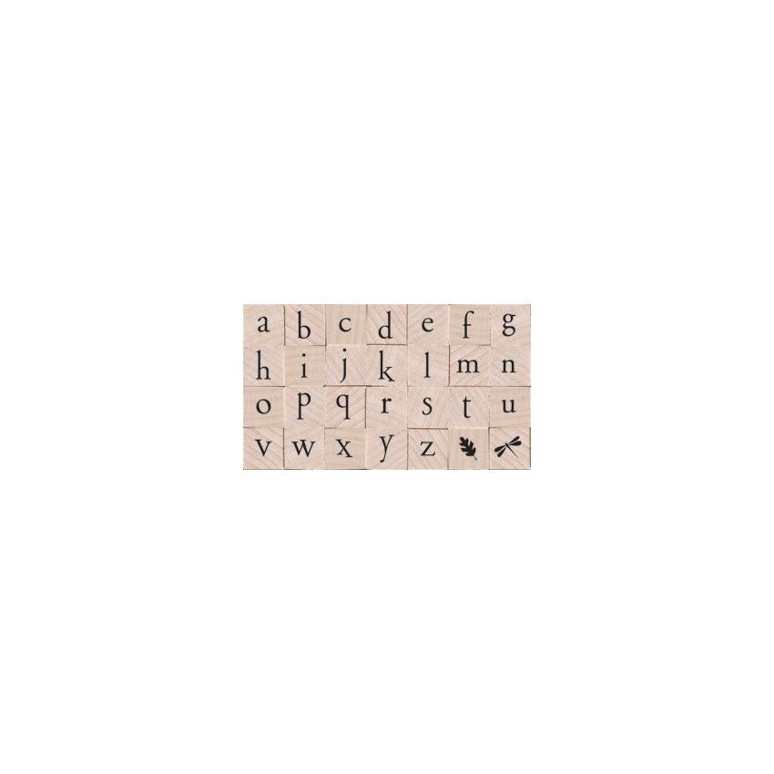 Hero Arts Printer's Type Lowercase Alphabet Wood Stamps
