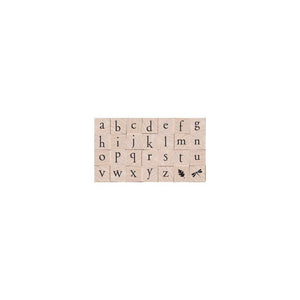 Hero Arts Printer's Type Lowercase Alphabet Wood Stamps