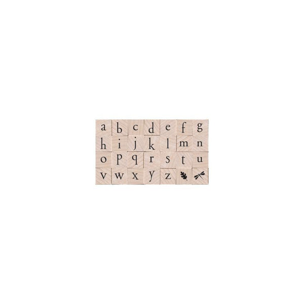Hero Arts Printer's Type Lowercase Alphabet Wood Stamps