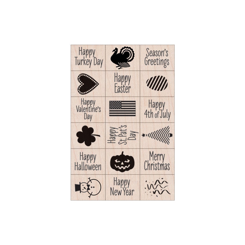 Hero Arts A Year of Holidays Ink 'n' Stamp Set