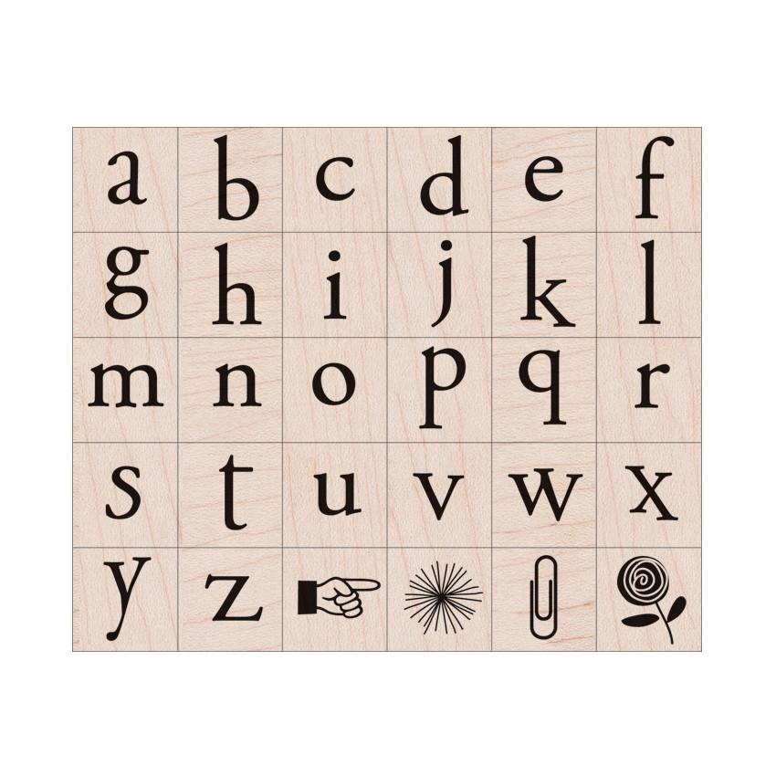 Hero Arts Playful Flowers Letter Wood Stamps