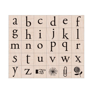 Hero Arts Playful Flowers Letter Wood Stamps