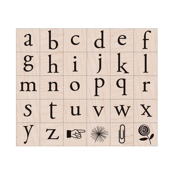 Hero Arts Playful Flowers Letter Wood Stamps