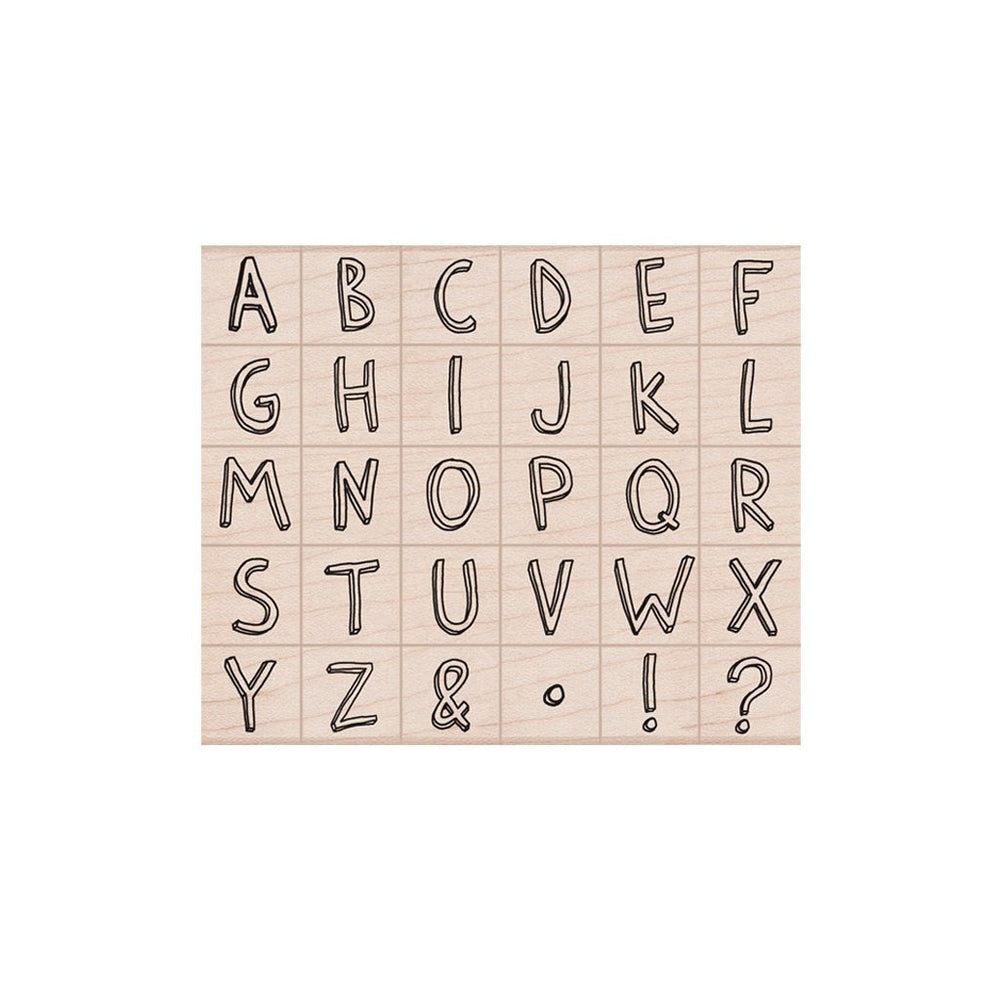 Hero Arts Informal Letters Wood Stamps