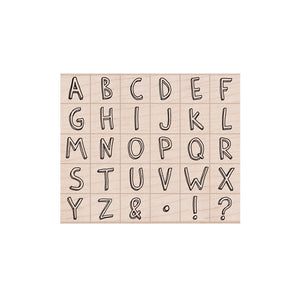 Hero Arts Informal Letters Wood Stamps