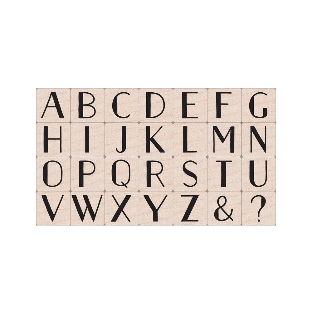 Hero Arts Golden Age Large Letter Set Wood Stamps