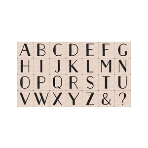 Hero Arts Golden Age Large Letter Set Wood Stamps
