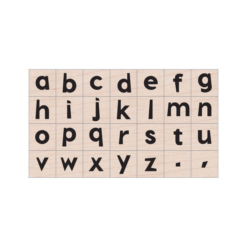 Hero Arts Modern Lowercase Letter Set Wood Stamps – Spellbinders Wholesale