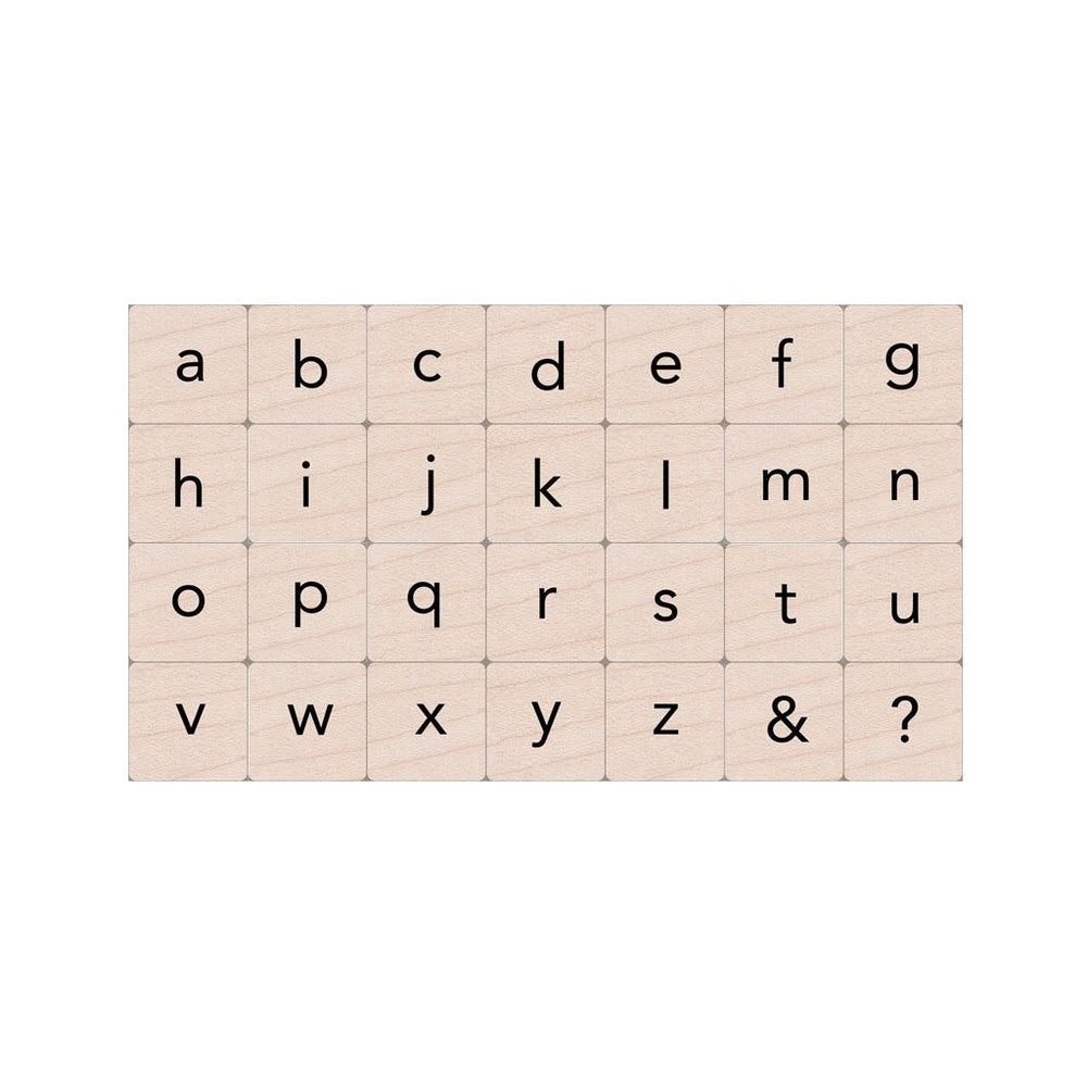 Hero Arts Essential Letters Wood Ink 'n Stamp Set
