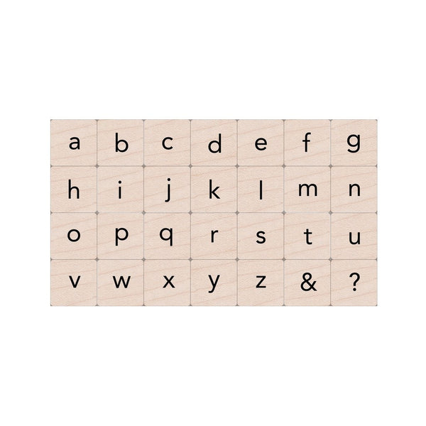 Hero Arts Essential Letters Wood Ink 'n Stamp Set