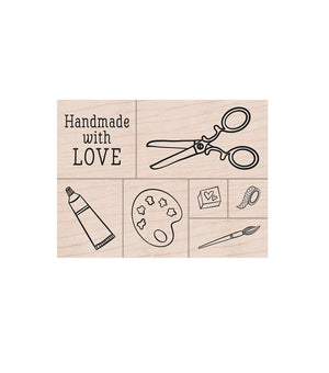 Hero Arts Handmade with Love Wood Stamps
