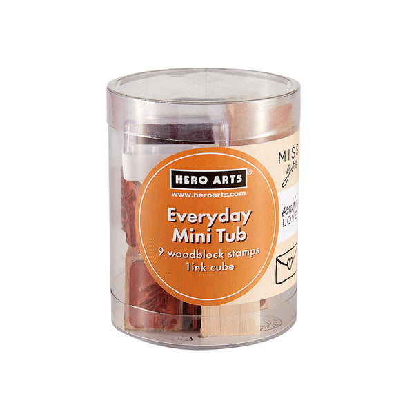 Hero Arts Everyday Mini Tub Woodblock Stamps